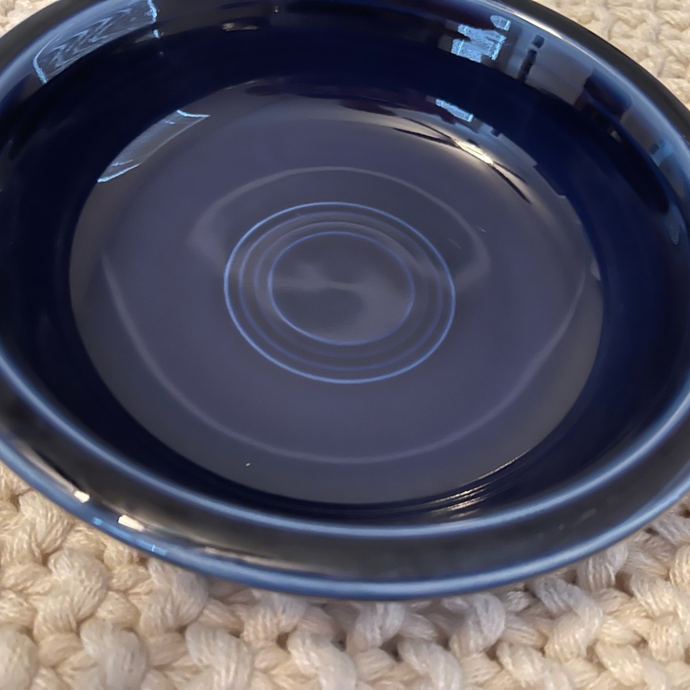 2 Elegant Blue Ceramic Bowls  cobalt